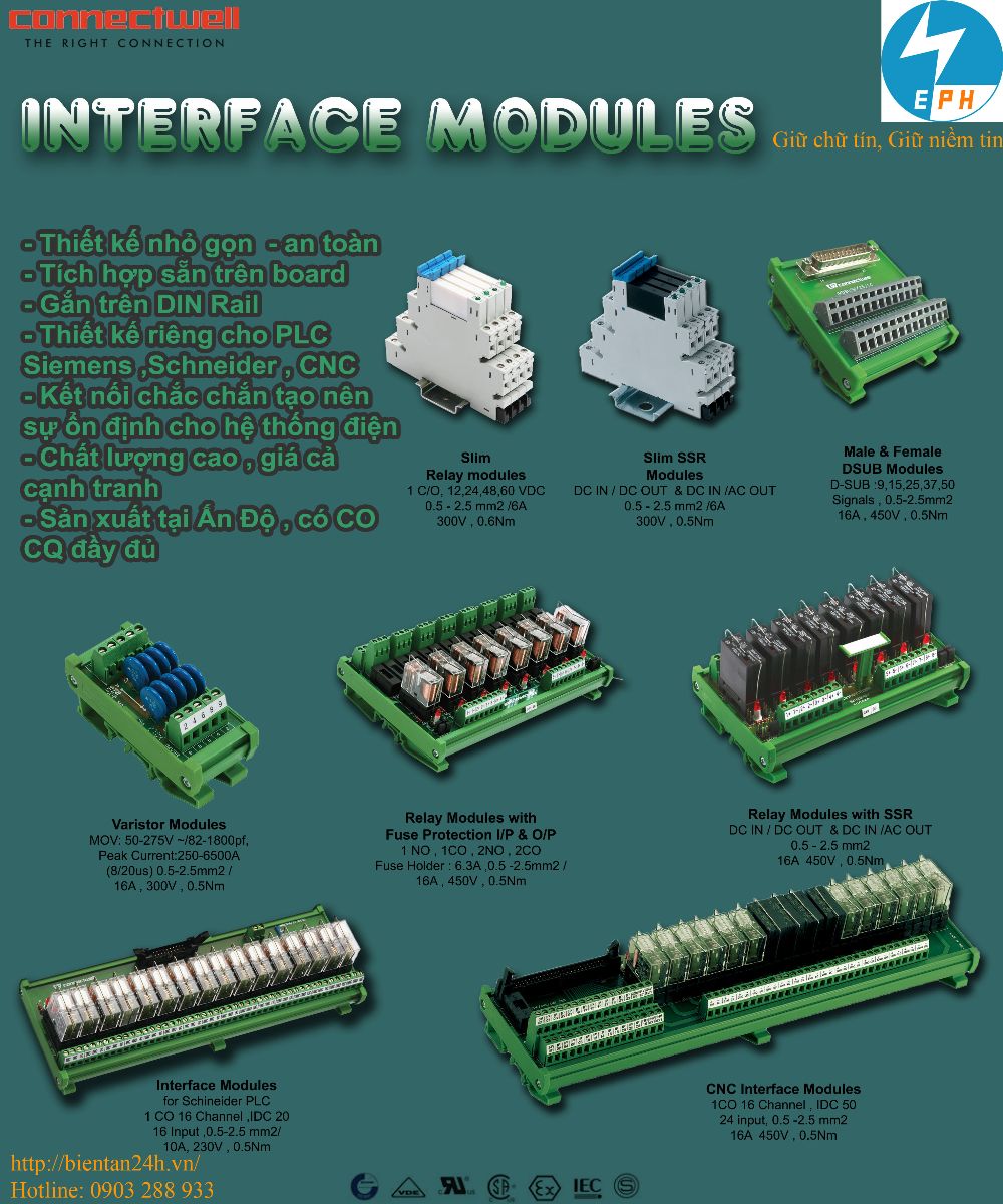 modul giao diện kết nối plc